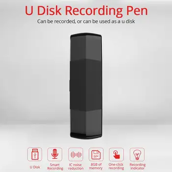 Portabil, U-Disk OTG Digital Audio Recorder de Voce Pen încărcător USB Flash Drive de până la 32GB Micro SD TF WAV de Înaltă Calitate Înregistratoare