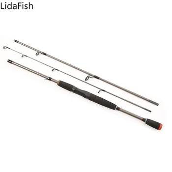 Portabil Ultralight de Carbon Tijă de Pescuit 3 Secțiuni Filare Turnare Tije de Pescuit 1.8 m, 2.1 m m Putere atrage pol de pescuit