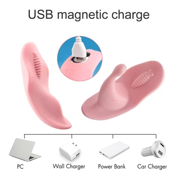 Portabil Vagin Vibrator de Jucarii Sexuale pentru Femei Pentru Orgasm Stimulator 7 Viteze de Încărcare USB Vagin Vibrator punctul G Pentru Femei Masturbator