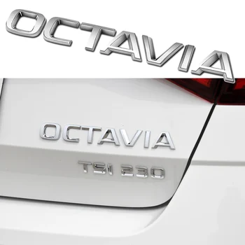 Portbagaj Litere 3D Logo-ul Superb Octavia Adeziv Autocolant Abs Pentru SKODA SUPERB OCTAVIA Emblema Tăiați Coada Accesorii Decor