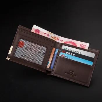 Portofel bărbați scurt folder mici orizontale și verticale retro multi-card, personalizate, personalizate, litere fotografii de imprimare portofel