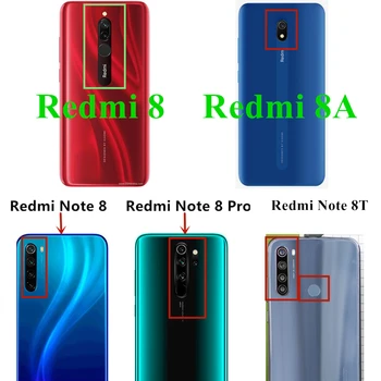 Portofel Capacul Cartelei de Cazuri de Telefon pentru Xiaomi Redmi Nota 8 8A Note8 Pro Notă 8T din Piele Pu Caz de Protecție Coajă