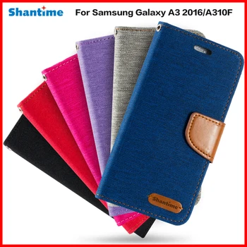 Portofel din piele de Caz Pentru Samsung Galaxy A3 2016 Flip Caz Tpu Silicon Capacul din Spate Pentru Samsung Galaxy A310F Carte de Afaceri de Caz
