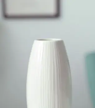 Porțelan delicat și simplu ceramice moderne vaza de flori ornamente alb vaza ceramica creative de înaltă temperatură tras Europene s