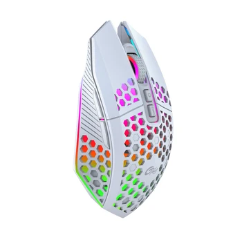 Potrivit Pentru Birou Mouse-ul RGB LED Luminos Gaming Mouse Periferice de tip Fagure Gol Design Ergonomic USB Wireless Gaming Mut