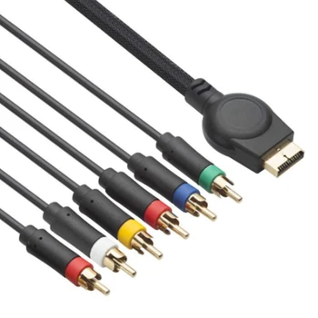 Potrivit pentru PS2/PS3 Component Cablu 1.8 M Potrivit pentru PS 2/3 Joc de Înaltă Rezoluție Cablu Accesorii