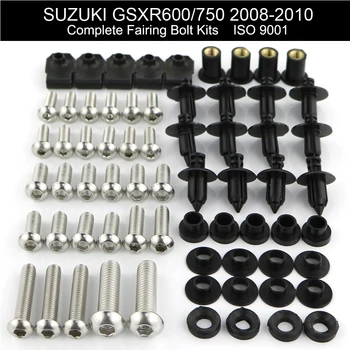 Potrivit Pentru Suzuki GSXR600 GSXR750 GSX-R 750 2008 2009 2010 Complet Carenaj Complet Kit Carenaj Bolt Kit Șuruburi Cleme din Oțel Inoxidabil