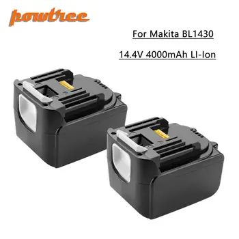 Powtree Noi 14.4 V 4000mAh Pentru Makita BL1430 Înlocuire baterie Reîncărcabilă Litiu-Ion LXT200 BL1415 194558-0 194559-8 L30