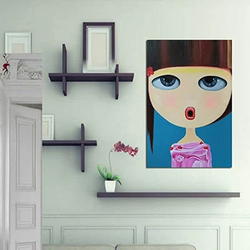 Poze de perete de Decorare Arta de Poze Fată Frumoasă Moderne Panza Pictura Arta de Perete Pentru Camera de zi Gata să Stea