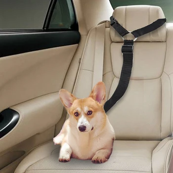 Practic Universal Pisică Câine de Companie de Siguranță Reglabil Centura de scaun Auto Ham Lesa de Călătorie Clip Curea Duce Pet Mașină Centura de Siguranță