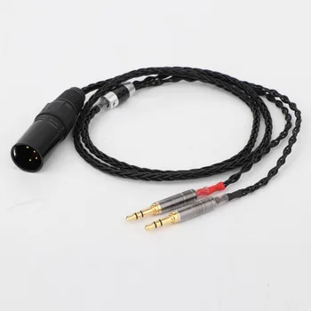 Preffair E516YE 2x3.5mm HIFI 4-pin XLR de sex Masculin Echilibrat Căști Upgrade de Cablu pentru Sundara Aventho focal elegia t1 t5p D7200 D