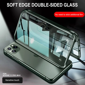 Premium Corp Plin Sticlă Călită Coajă de Telefon Pentru iPhone 11 Pro Max Cazuri Pentru iPhone XR X XS Max Extrem Capac Transparent Coque