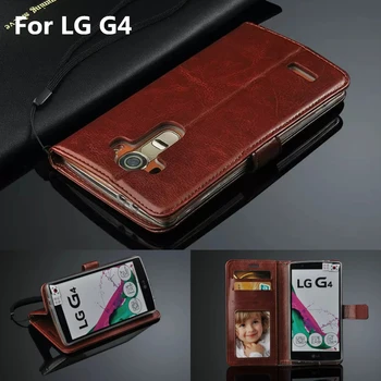Premium din Piele Capacul Cartelei Toc G4 Caz Flip Pentru LG G4 F500 H815 H818 Rama Foto de Moda Coajă de Telefon