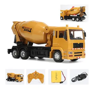 Premium Nou de 2.4 G 10ch Scara 1:24 Inginerie RC Masina de Control de la Distanță Camion Mixer de Ciment Vehicul Jucării pentru Copii Baieti