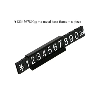 Pret Dolar Numeral Cuburi de asamblare blocuri stick combinate numărul de cifre tag semn ceas bijuterii de stabilire a prețurilor display stand
