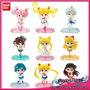 PrettyAngel - Autentic Bandai Sailor Moon Gashapon Capsulă Sclipire Statuie Luna, Mercur, Jupiter, Venus Complet Jucarii Cifre
