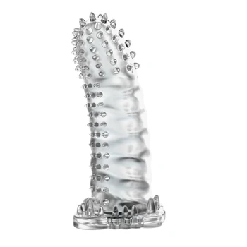 Prezervativele pentru Barbati Penis Mânecă Capac Penis Extender Inel de Penis de Extindere Membru Reutilizabile Prezervativ pentru Sexul Produsele Intime Bunuri Magazin