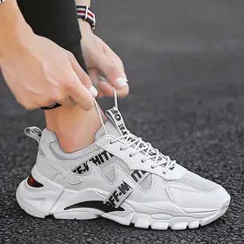 Primavara/Toamna barbati pantofi de tenis, adidași noi Dantelă-Up de îmbinare sport pantofi casual tata pantofi student care rulează pe alb pantofi de brand