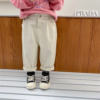 Primavara Toamna pentru copii de culoare solidă pantaloni 2020 nou stil coreean baieti fete moale all-meci pantaloni casual