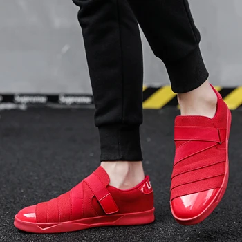 Primavara-Vara Pantofi Casual Pentru Barbati Red Mocasini Confortabili Pantofi De Sex Masculin Ușor Tenis Adidași Simplu Încălțăminte