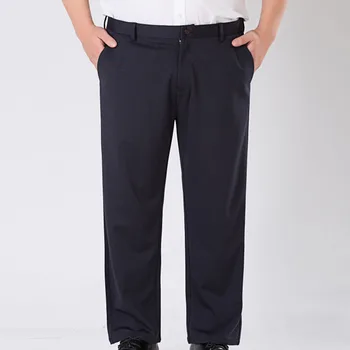Primavara-vara Plus dimensiune pantaloni 5XL 6XL 7XL 8XL 9XL de afaceri de talie 138cm elastic pantaloni Largi 2 culori