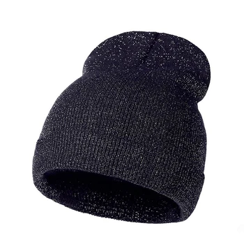 Primăvara anului 2019 stralucire minunata de toamna si iarna pălării beanie pentru femei moale tricotat chelioși căciuli pălărie de moda de sex feminin pălărie capac