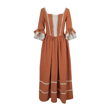 Primăvara Design Original Toamna Femei Franceză Rurale Stil Vintage Rochii Elegante Subțire De Bumbac, Pantaloni De Catifea Cord Lung Rochie De Printesa