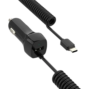 Primăvara USB de Tip C Cablu pentru Masina de Styling de Depozitare Flexibil 2.4-Un Fast-Cablu de Încărcare USB-C pentru Tip-C Dispozitiv Pentru Xiaomi, Huawei