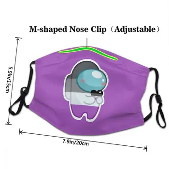 Printre noi Mascarilla Masque Masca Faciala AestheticEmShop Printre Noi de Colectare - Asexuată Masti Anti Praf Masca
