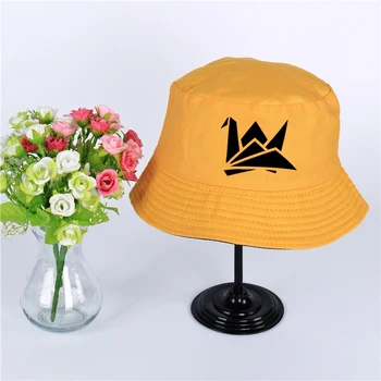 Prison Break Macara De Hârtie Logo-Ul De Vară Pălărie Panama Pălărie Găleată Prison Break Macara De Hârtie Design Plat Parasolar Pescuit Pescar Pălărie