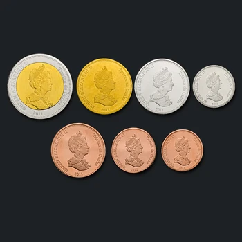 Privighetoarea Insulă 7 Coin Set Complet 2011 Original, Autentic Monede Reale Emiterea De Monede De Colecție, Unc