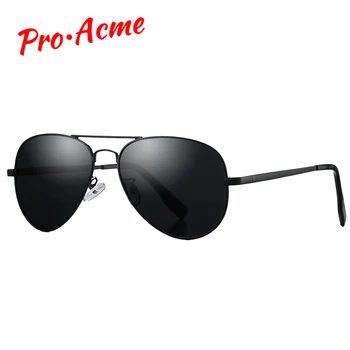 Pro Acme Clasic Pilot Polarizat ochelari de Soare pentru Barbati Femei Metal Pilot Ochelari de Soare Ochelari de Conducere 58mm UV400 Cu Cazul PA1095