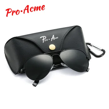 Pro Acme Clasic Pilot Polarizat ochelari de Soare pentru Barbati Femei Metal Pilot Ochelari de Soare Ochelari de Conducere 58mm UV400 Cu Cazul PA1095