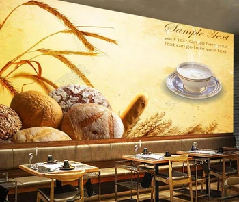 Produse de panificatie de Fundal, Pâine,3D Moderne de pictură Murală pentru Restaurant Cafenea imagini de fundal de Fundal de decor acasă papel de parede