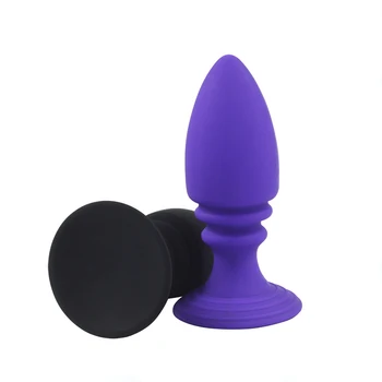 Produse Pentru Adulți Anal Plug Anal Cu Jucarii Sexuale Din Silicon Neted Unisex Impermeabile Butt Plug Anal Toy Ventuza Jucarii Sexuale Pentru Femei