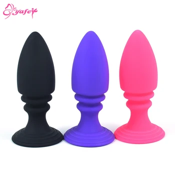 Produse Pentru Adulți Anal Plug Anal Cu Jucarii Sexuale Din Silicon Neted Unisex Impermeabile Butt Plug Anal Toy Ventuza Jucarii Sexuale Pentru Femei
