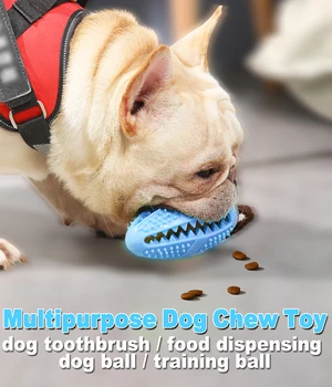 Produse pentru animale de companie Câine de Formare Alimente Mingea TPR Material Interactive Jucărie de Câine de Companie Cățeluș Distribuitor produse Alimentare de Câine Periuta de dinti Jucărie de ros