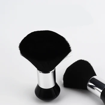 Profesionale Moale Gât Negru Fata Duster Perii de Fibre de Păr Stilist Frizer Perie Salon Taie Părul Styling Face Unelte curate