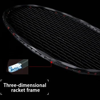 Profesionale Ultralight 5u Originale din Fibra de Carbon Rachete de Badminton Strings Sport Racheta de Tip Ofensiv Racheta G5 32LBS Z Viteza