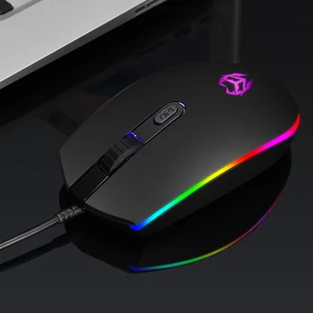 Profesionale USB Mouse cu Fir 1600DPI 4 Butoane Optic Gaming Joc Mouse-ul Soareci Luminoasă cu LED-uri Mouse-ul pentru Laptop PC Jocuri pe Calculator