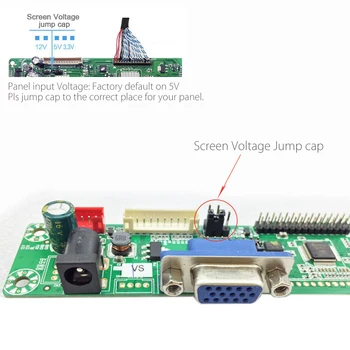 Program gratuit verison MT561-MD VGA+DC General LVDS LCD Driver de Placa pentru 10-42 inch LCD Monitor Panou cu 5 buton cheie și Putere