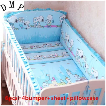 Promovare! 6/7PCS lenjerie de pat pentru copii set kit berco baby lenjerie de pat cuna jogo de cama copil,120*60/120*70cm