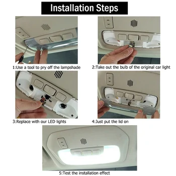 Promovarea 11 Buc/set LED-uri de iluminare Interioară Pachet Kit pentru Toyota Corolla 2019 2020 Accesorii Auto Harta Dom Portbagaj Licență Lumina