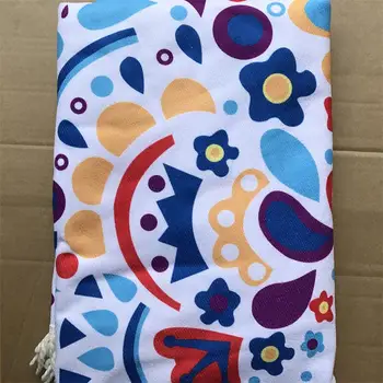 Prosop De Plajă Din Microfibră Material Textil Fericit Soare Bohemia India Mandala Pătură Tapiserie Yoga Mat Prosop De Baie