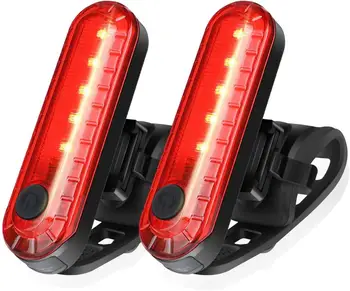 Protable USB Reîncărcabilă LED Biciclete Coada Lumina Strălucitoare de Biciclete din Spate de Siguranță cu Bicicleta Lanterna Built-in Baterie cu Litiu 4 Moduri