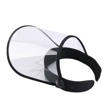 Protector de Ecran Transparent Detasabil Cu Capac de Protecție Anti-ceață Virus Față Ecrane de Vânt cu Pălăria Sask