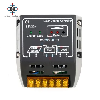 Protecție Automată! 20A Controler de Încărcare Solar 12V/24V DC Inteligență Baterie Solară în condiții de Siguranță Regulator 10.2*9.5*3.8 CM