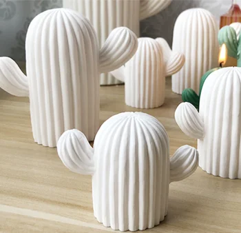 PRZY 3D Carne Cactus Mulaj Acasă Decorare Lumanari Decorative Mucegai Suculente Cactus Lumânare Forme Rasina Matrite de Lut