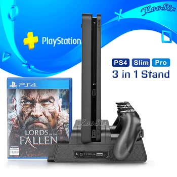 PS4/Slim/PRO Stand de Încărcare a Ventilatorului Cooler Dual Controller Încărcător Stație de Andocare pentru Playstation 4 PS 4 Jocuri Accesorii
