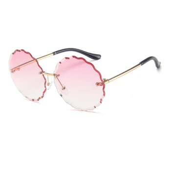 Psacss 2019 Rotund ochelari de Soare Pentru Femei Vintage Ocean Lentile de lux de Brand Designer de sex Feminin de Ochelari de Soare oculos de sol feminino UV400